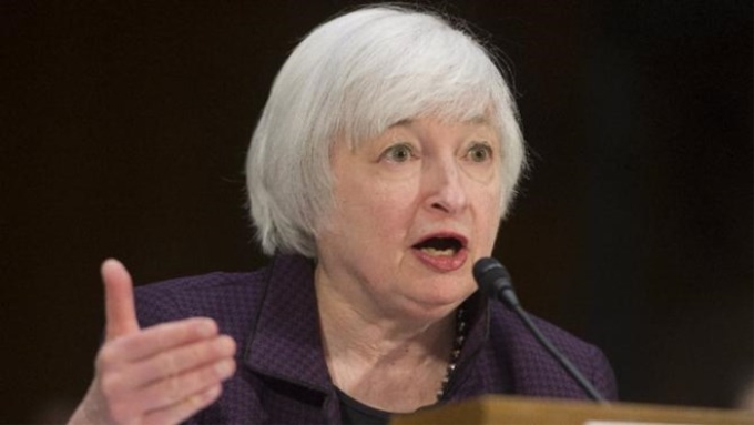 Chủ tịch Cục Dự trữ Liên bang Mỹ (Fed), bà Janet Yellen. (Nguồn: AFP)